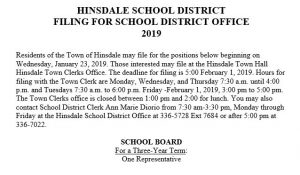 Filing for School District OFfice